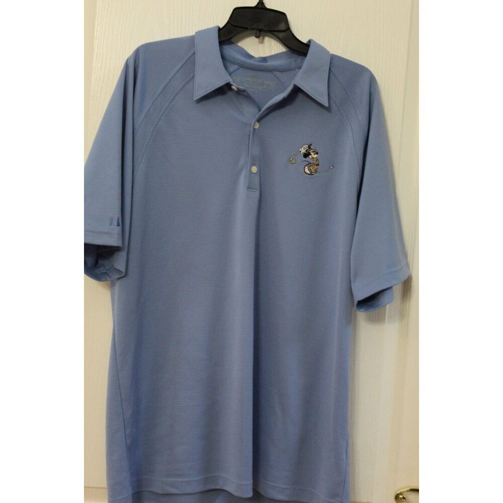 Disney Collection Light Blue Polo Golf shirt with Mickey Logo